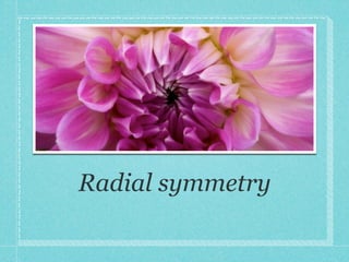 Radial symmetry
 