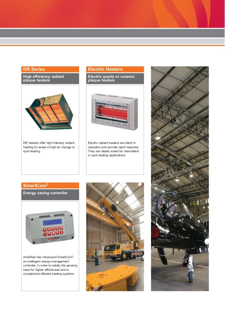 Installation regulations on radiant heaters