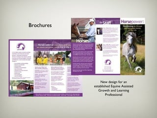 Brochures New design for an established Equine Assisted Growth and Learning Professional 