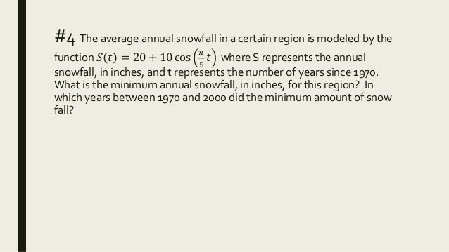 Radian Trig Graph Word Problems