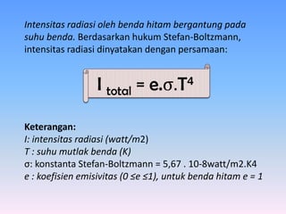 radiasi benda hitam | PPTX