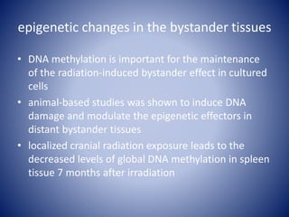 Radiation induced bystander effect | PPTX