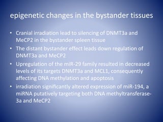 Radiation induced bystander effect | PPTX