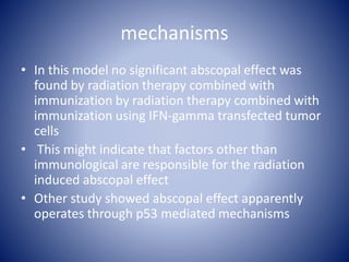 Radiation induced bystander effect | PPTX