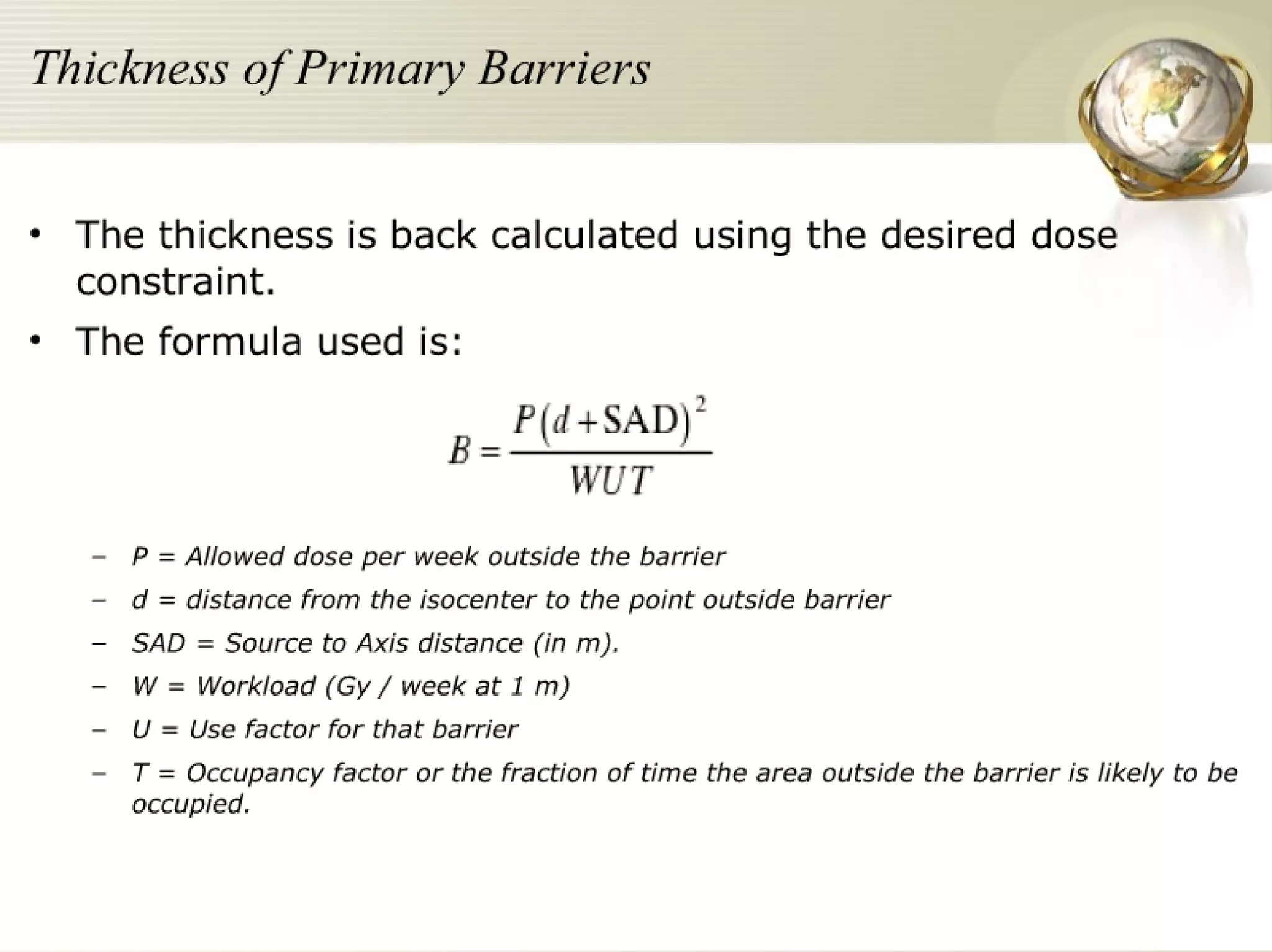 Radiation Protection