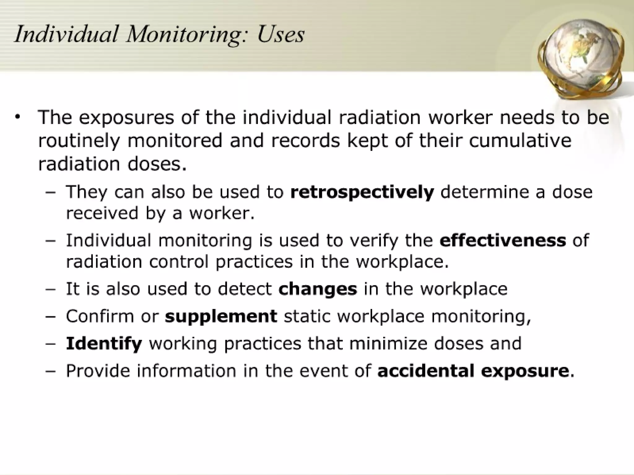 Radiation Protection