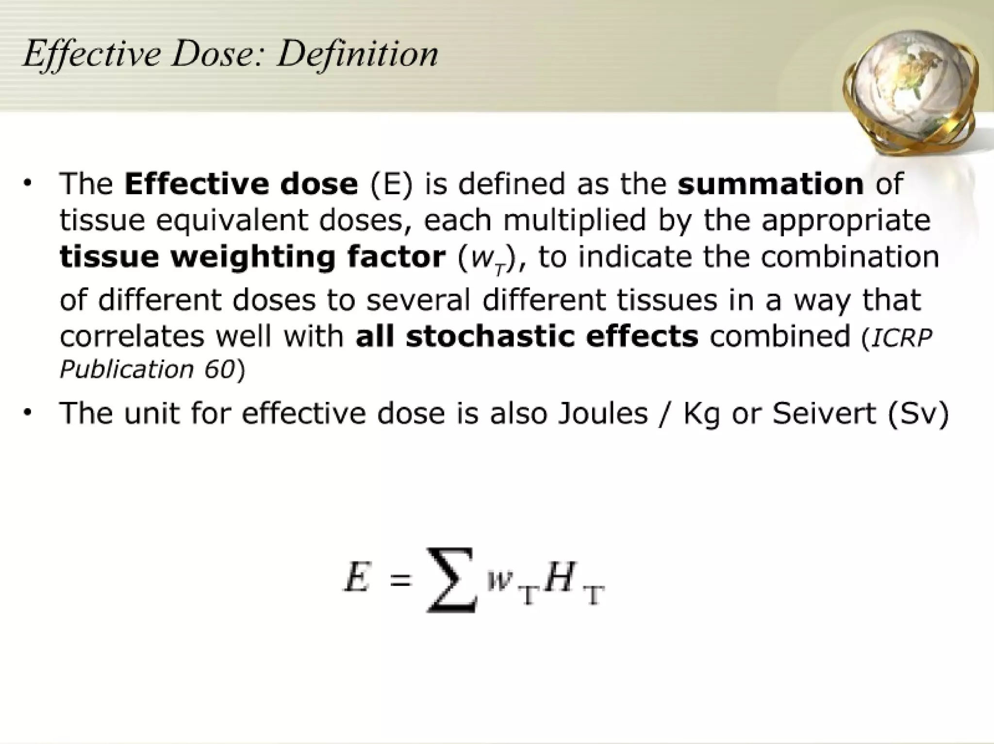 Radiation Protection