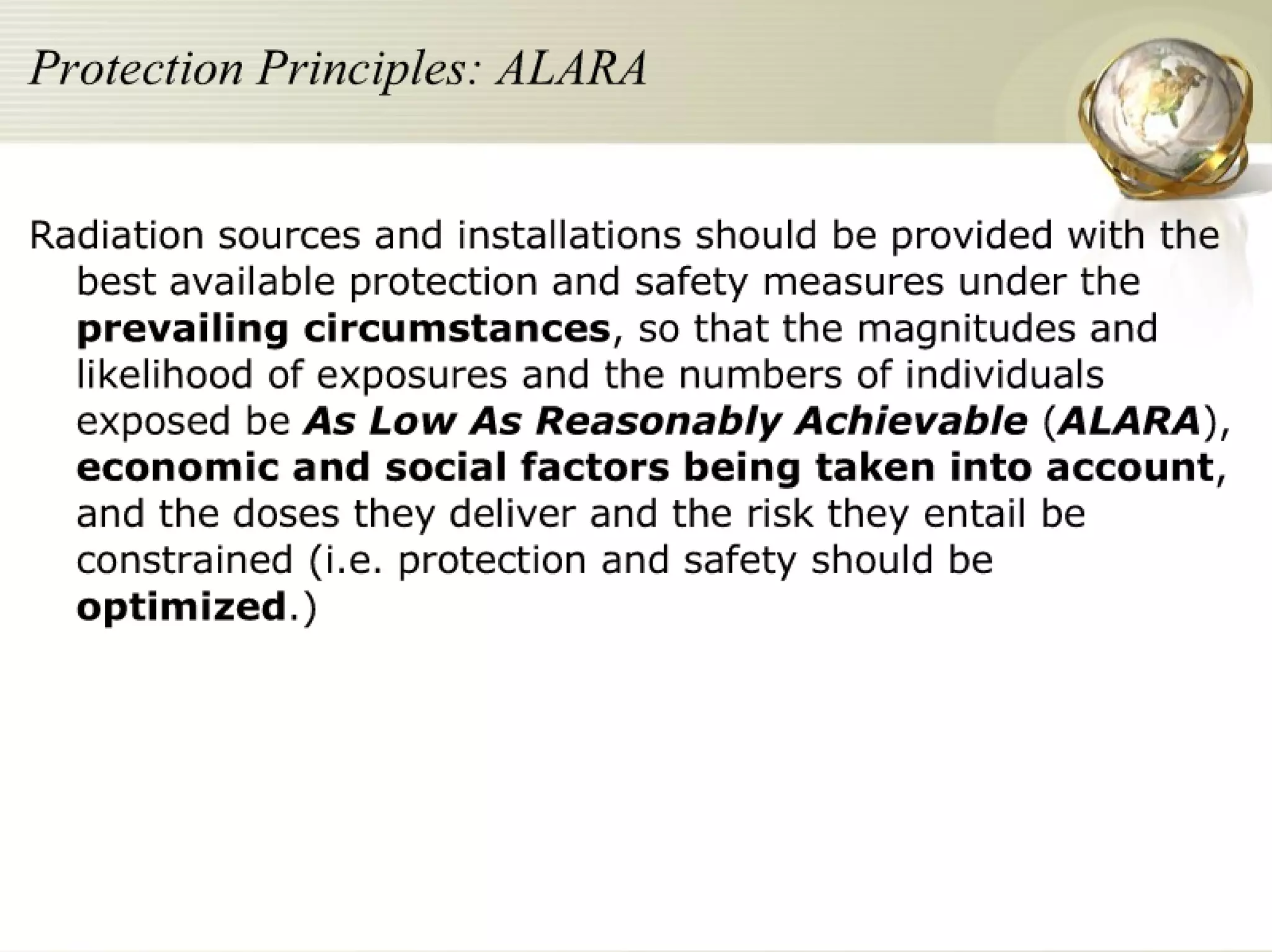 Radiation Protection