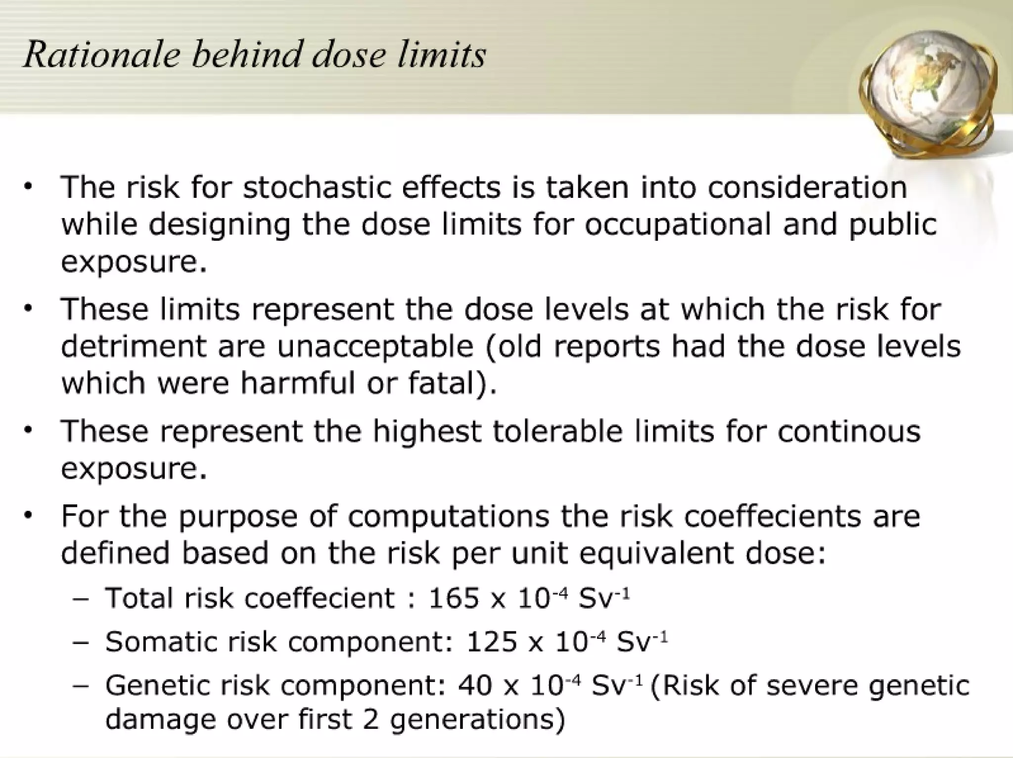 Radiation Protection