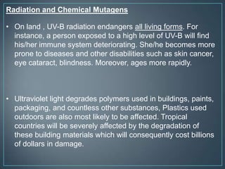 Radiation and chemical mutagens | PPTX