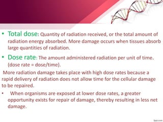 Radiation biology | PPTX
