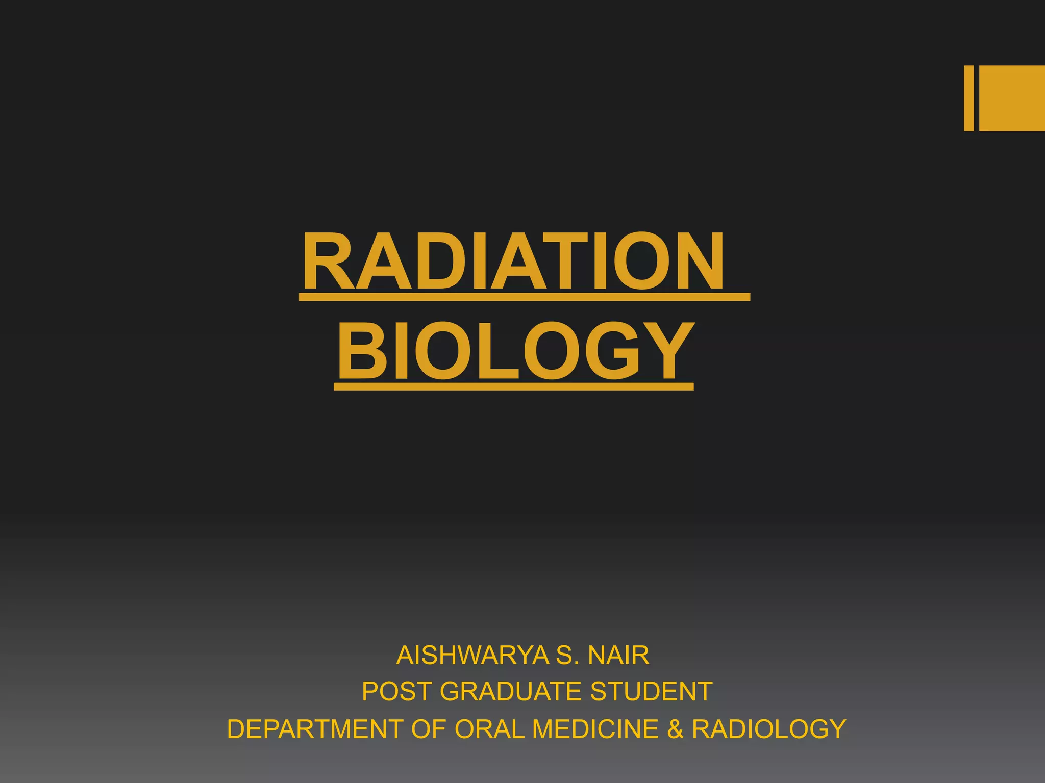 Radiation Biology PPT