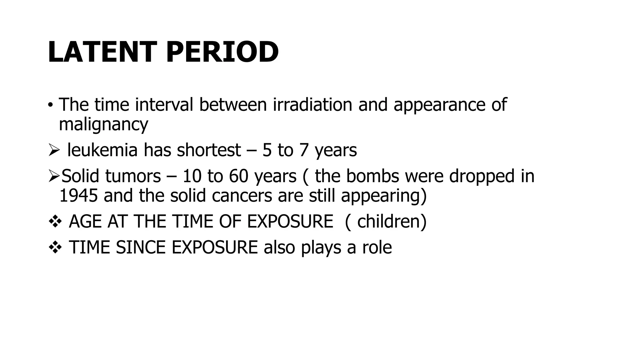 Radiation carcinogenesis