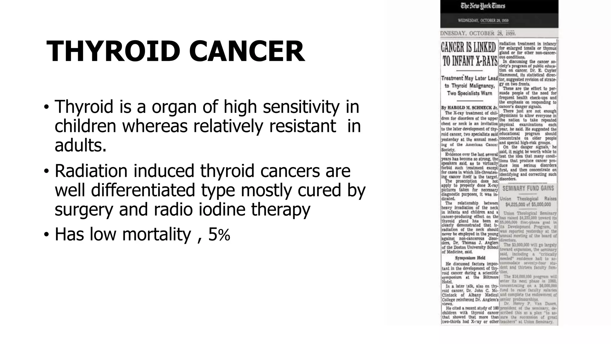 Radiation carcinogenesis