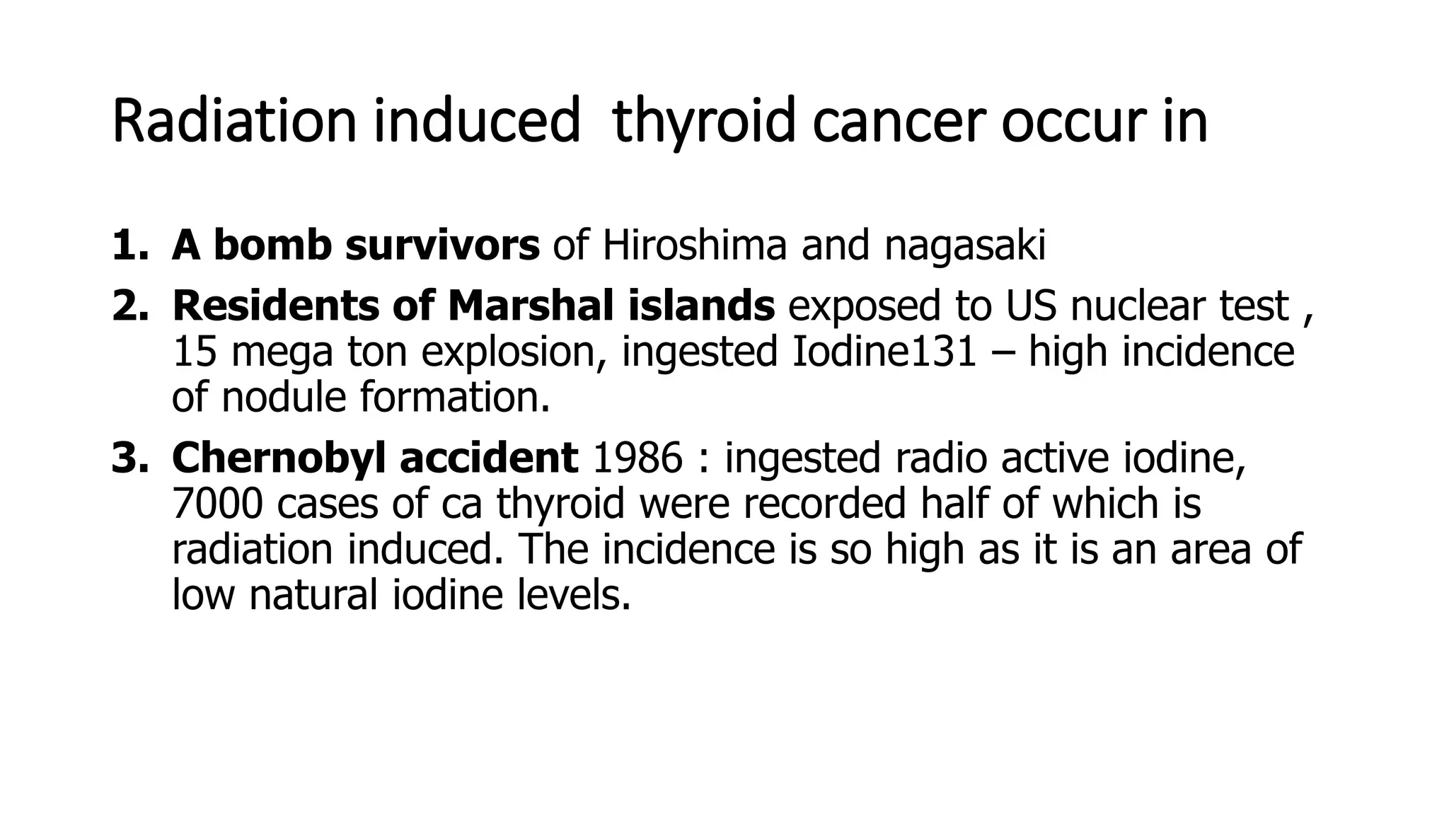 Radiation carcinogenesis