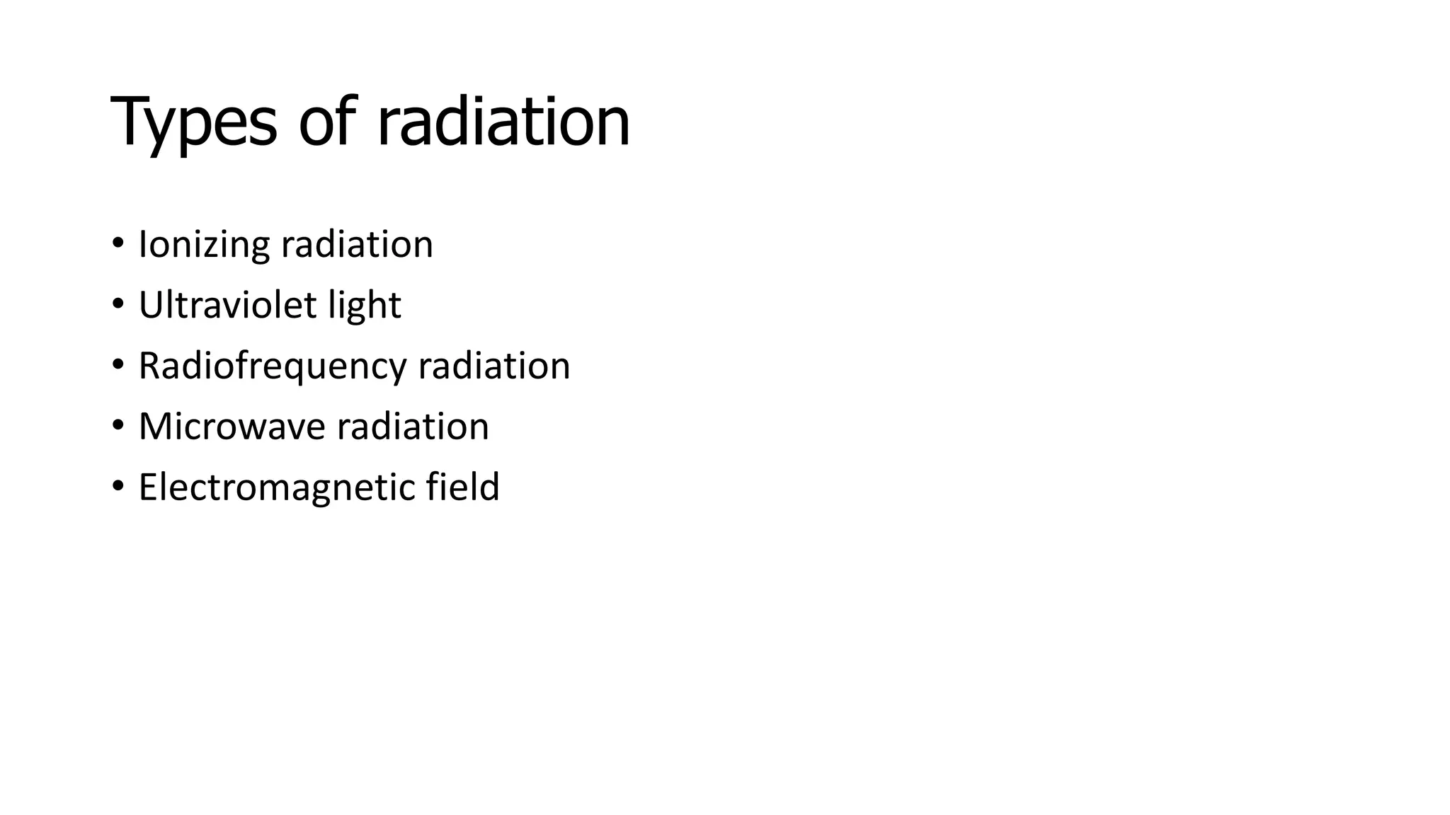 Radiation carcinogenesis