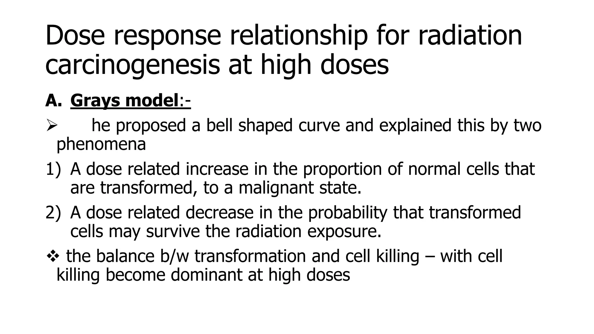 Radiation carcinogenesis