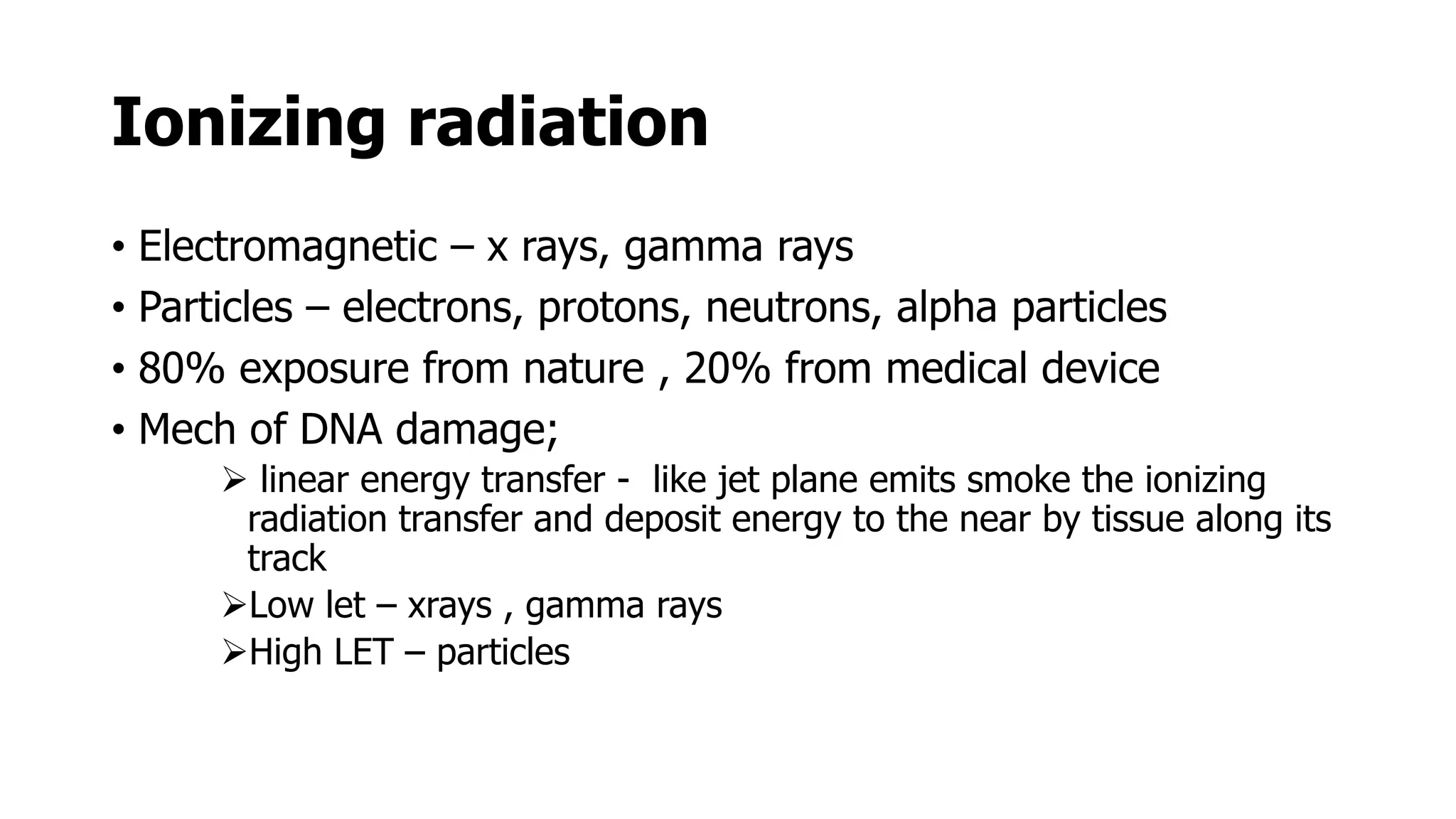 Radiation carcinogenesis