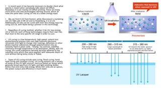 Uv Ink Formulation Problems RADIATION CUREABLE INK MATERIAL_01 | PPTX