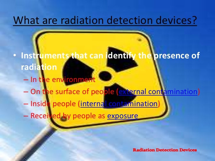 Radiation detection devices