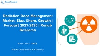 Radiation Dose Management
Market, Size, Share, Growth |
Forecast 2023-2030 | Renub
Research
Base Year: 2022
Market Research & Advisory
 