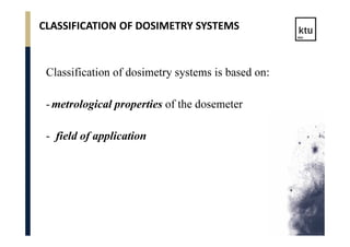 Radiation dose measurements.pdf for radiology student | PDF