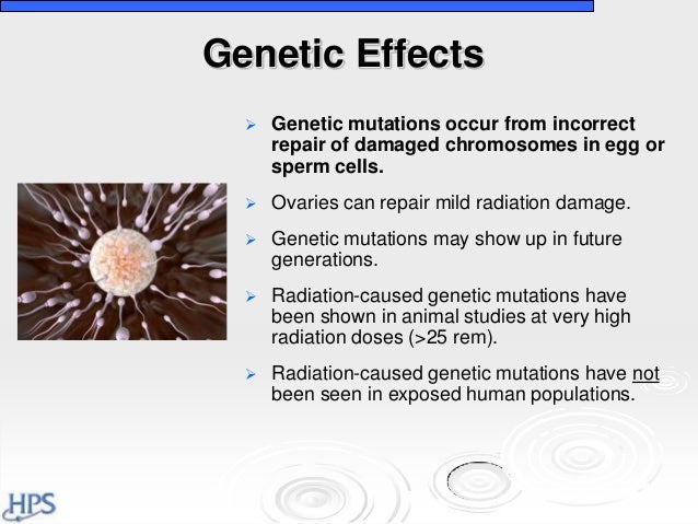 is genetic effects of radiation hereditary