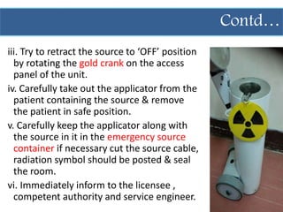 Radiation emergencies and preparedness in radiotherapy | PPTX