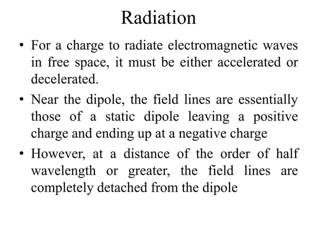 Radiation from an Oscillating Electric Dipole.ppt