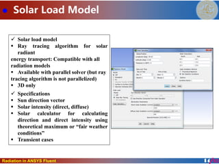 Comprehensive Guide to Radiation Modeling in ANSYS Fluent CFD Software ...