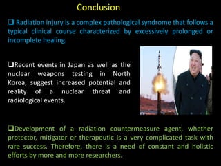 Radiation injury and countermeasures | PPTX