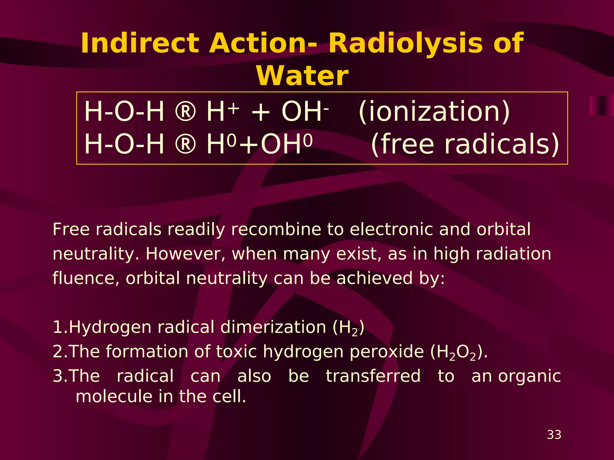 Biological effects of radiations | PDF