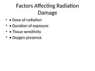 Comprehensive Overview of Pathological Effects of Ionizing Radiation on ...