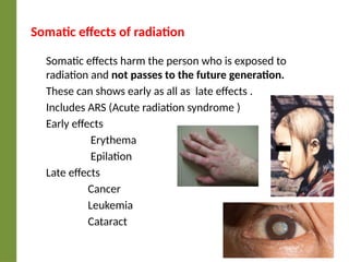 Somatic Effect Radiation Protection and Survey Meters by Joginder.pptx