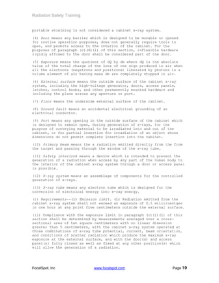 Radiation safety class | PDF