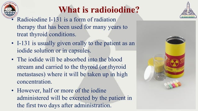 Radioiodone Radiation safety during therapeutic administration of radioiodine 131 | PDF