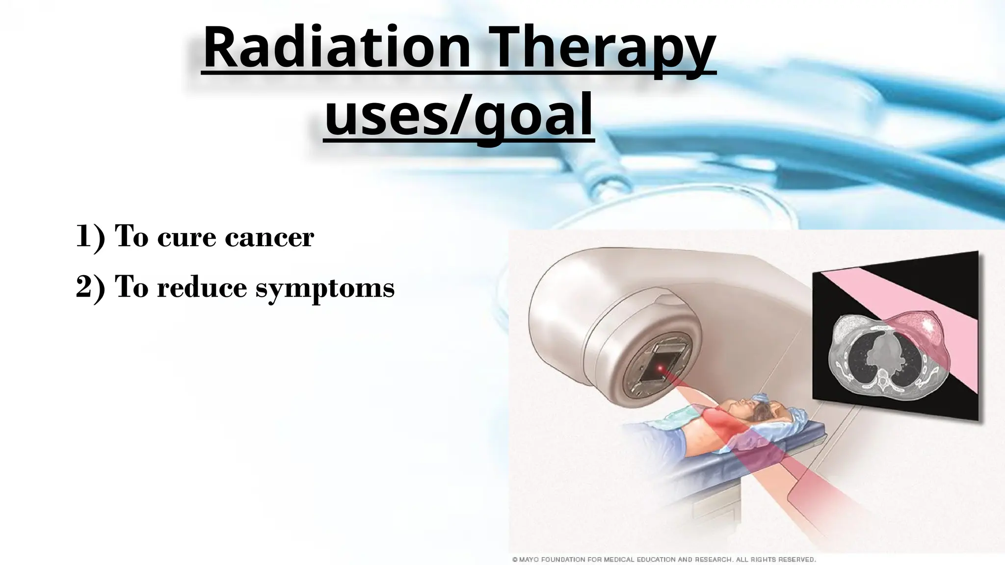 Radiation therapy.presentation for hospital support services | PPTX