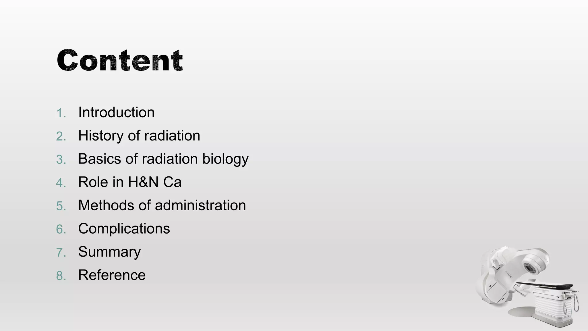 Radiation therapy in head and neck cancer | PPTX