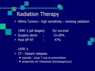 Radiation therapy in wilms tumour | PPT