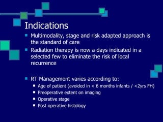 Radiation therapy in wilms tumour | PPT