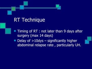 Radiation therapy in wilms tumour | PPT