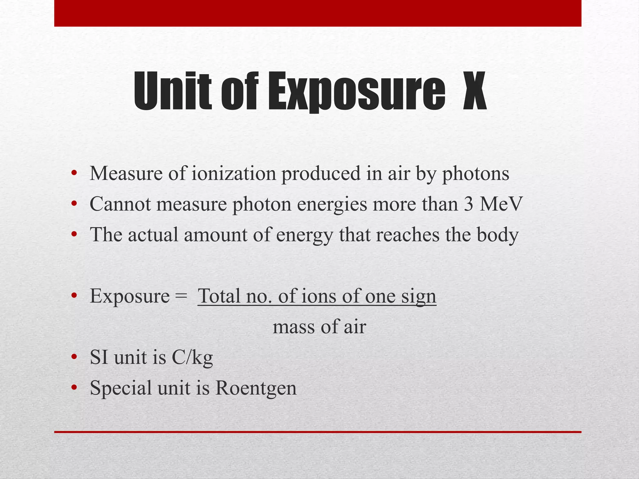 Radiation units PPT