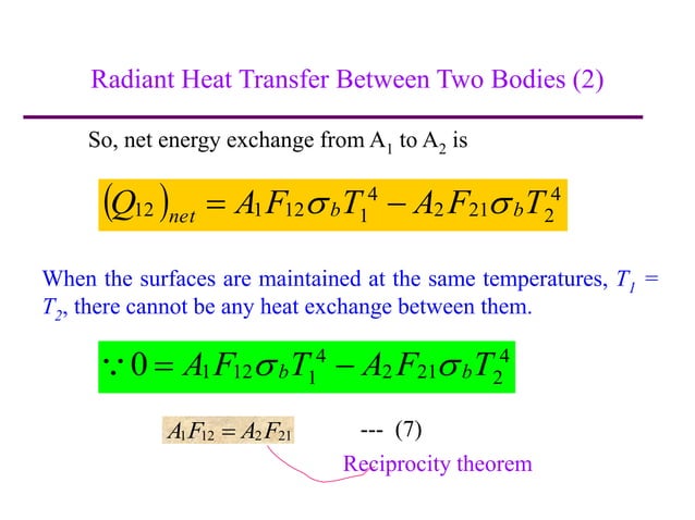 RADIATIVE-HEAT-TRANSFER.ppt | Physics | Science