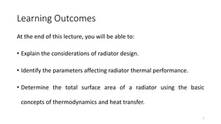 Radiator design | PPTX