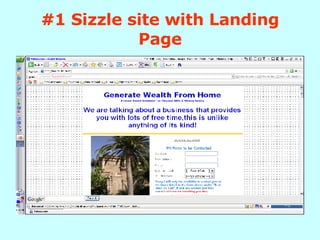 #1 Sizzle site with Landing Page 