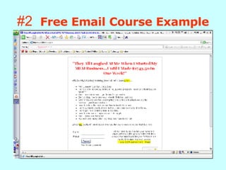 #2   Free Email Course Example 