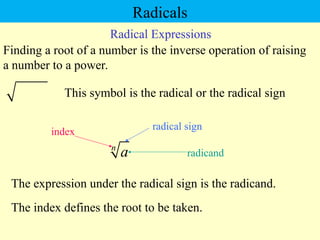 Radical Inverse Changing Radical and Rational exponents PPT.ppt