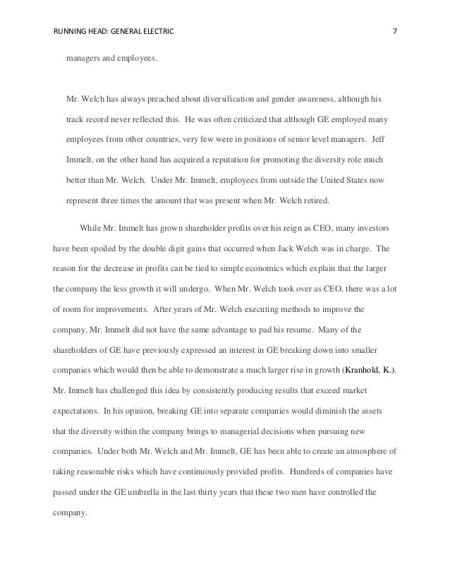 radical changes in ge operations