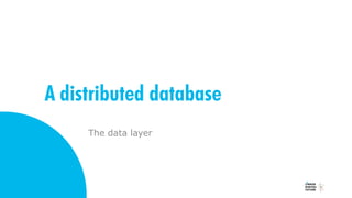 A distributed database
The data layer
 