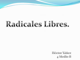 Radicales Libres. Héctor Yáñez 4 Medio B 